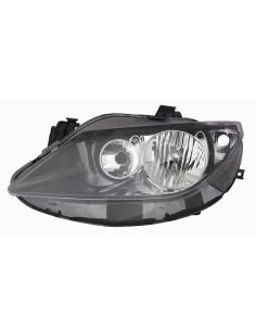 FARO FANALE PROIETTORE ANTERIORE SEAT IBIZA 2008 DOPPIA PARAB. NERA DX DEPO 10104