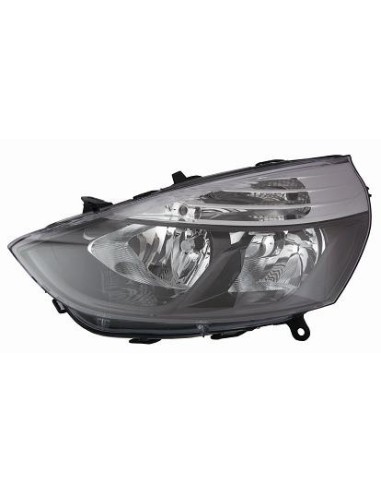 FARO FANALE PROIETTORE ANTERIORE RENAULT CLIO 2012 C/MOTORE PARAB. NERA BORDO INTERNO NERO DX DEPO 10411