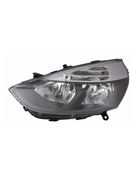 FARO FANALE PROIETTORE ANTERIORE RENAULT CLIO 2012 C/MOTORE PARAB. NERA BORDO INTERNO NERO DX DEPO 10411