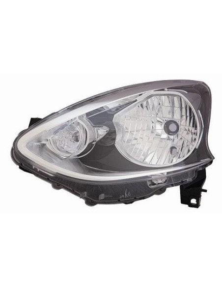 FARO FANALE PROIETTORE ANTERIORE NISSAN MICRA 2013 PARAB. NERA DX DEPO 10413