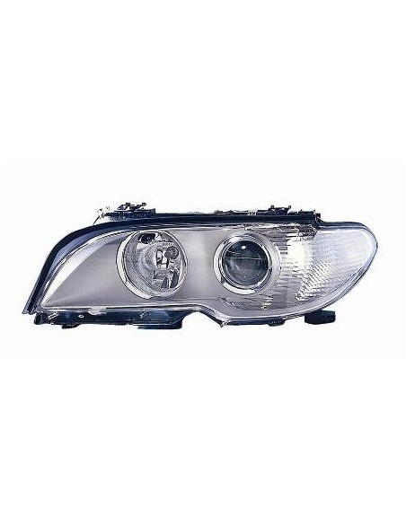 FARO FANALE PROIETTORE ANTERIORE BMW SERIE 3 E46 COUPE' 2003 PARAB. CROM. FAN. BIANCO DX DEPO 20510