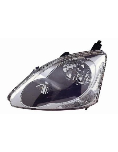 FARO FANALE PROIETTORE ANTERIORE HONDA CIVIC 2003 PARAB. NERA DX DEPO 21390