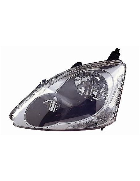 FARO FANALE PROIETTORE ANTERIORE HONDA CIVIC 2003 PARAB. NERA DX DEPO 21390