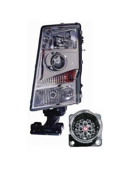 FARO FANALE PROIETTORE ANTERIORE VOLVO TRUCK FM-FH 2002 CONNETTORE OVALE DX DEPO 24590