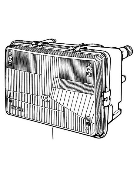 FARO FANALE PROIETTORE ANTERIORE FIAT 127 DIESEL-BENZ IV DXFITAMDEPO 30030