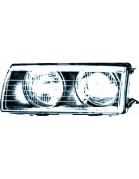 VETRO FARO FANALE PROIETTORE ANTERIORE BMW SERIE 3 E36 90-94 VERSIONE ZKW VETRO LISCIO DX DEPO 70160
