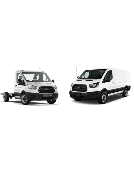 PARAURTI ANTERIORE INFERIORE NERO FORD TRANSIT 14 in poi