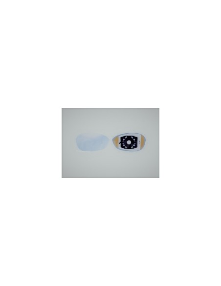 VETRINO SPECCHIO C/PIASTRA DX RETROVISORE TERM.BLU ALFA BRERA
