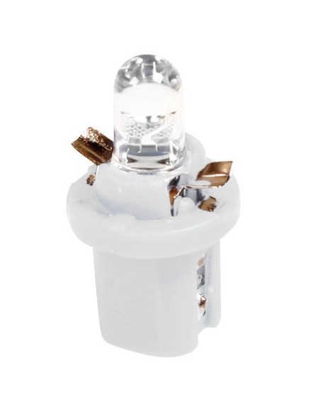 COPPIA LAMPADINA LED C/ZOCCOLO PER CRUSCOTTO, BIANCO 58494 LAMPA