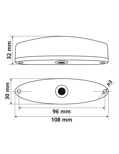 Porster, fanale posteriore a Led 12V