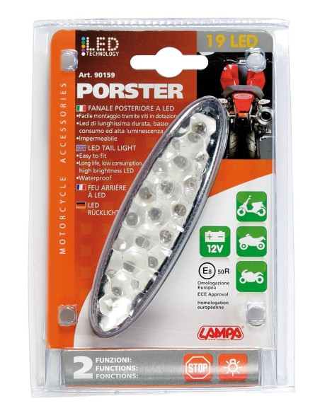 Porster, fanale posteriore a Led 12V