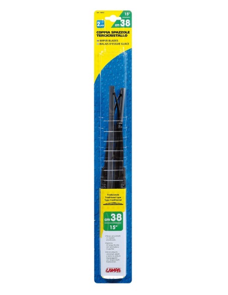 COPPIA SPAZZOLA TERGI CM.38 19052 LAMPA