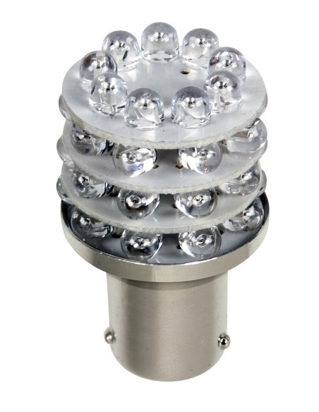 LAMPADINA 36 LED ROSSO BA15S 58441 LAMPA