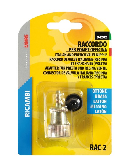 Raccordo di ricambio pompa gonfiaggio