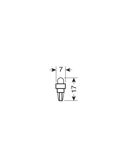 SET 5 LAMPADINA T5 A LED 5MM PER CRUSCOTTO, BLU 58480 LAMPA