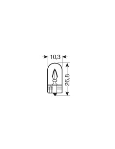 SET 10 LAMPADINE WY5W W-BASE T10 12V.5W ARANCIONE, SCATOLA 58109 LAMPA 2