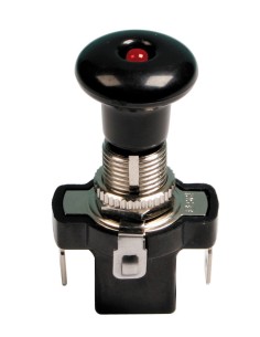 INTERRUTTORE TIRA/SPINGI LED ROSSO 12/24V MAX 20A 45570 LAMPA