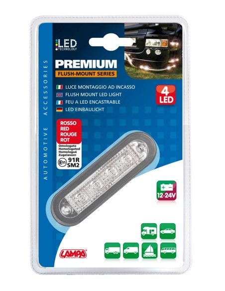 LUCE A 4 LED BIANCA PREMIUM FLUSH 41495 LAMPA