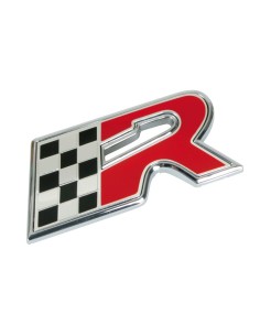 Emblema 3D cromato bicolore - R-Flag