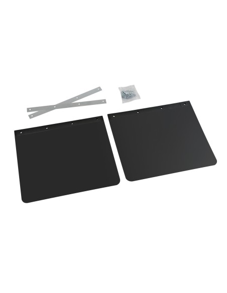 Coppia paraspruzzi camion in PVC nero - 45x35 cm