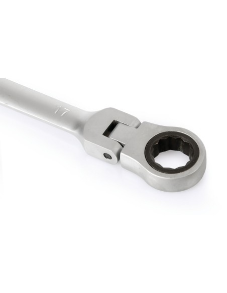 Chiave combinata con cricchetto snodato - 17 mm
