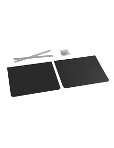Coppia paraspruzzi camion in PVC nero - 62x40 cm