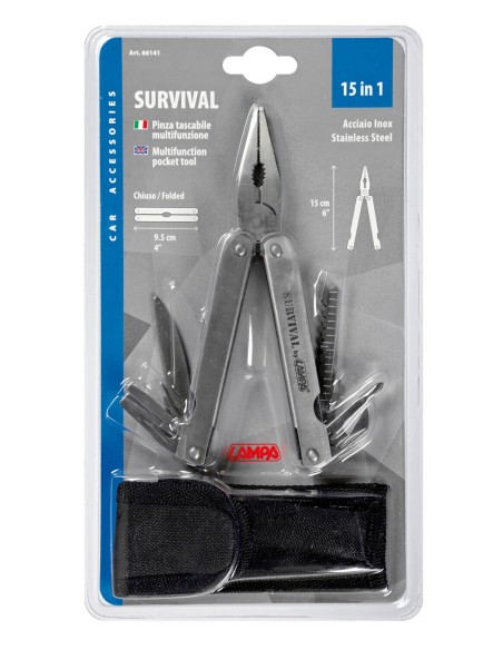 15 in 1 pinza tascabile survival multifunzione da 6”