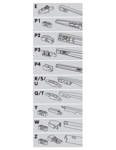 SPAZZOLA TERGI POST.ONE-FIT- FLAT MULTI-FIT 41