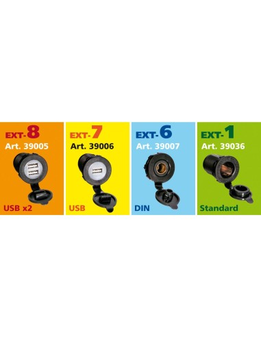 ALLOGGIAMENTO SINGOLO PER PRESE SERIE EXT 39008 LAMPA