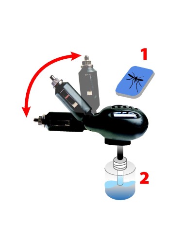 Killer 2 in 1, diffusore elettrico per insetticidi, 12/24V