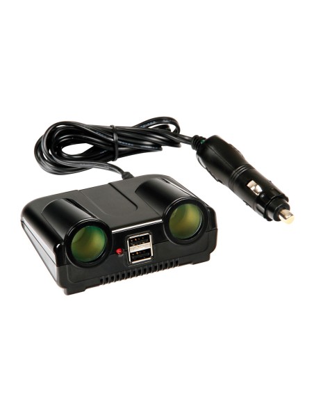 CIABATTA MULTIPRESA 2+2 POWER CENTER 12/24V 39039 LAMPA
