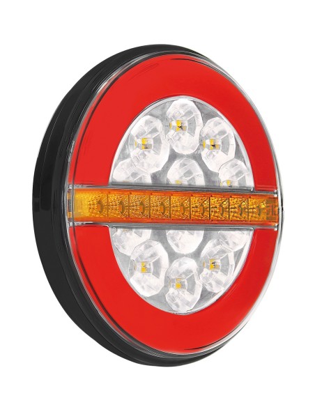 FANALE POST SX ROTONDO 12/24V FRECCIA+RETROMARCIA