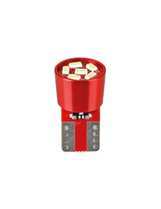 12V Led series - 6 Led SMD - (T10) - W2,1x9,5d - 2 pz  - Scatola - Bianco - Doppia polarità - Resistenza incorporata