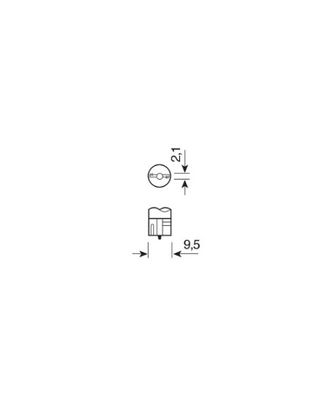 12V Led series - 6 Led SMD - (T10) - W2,1x9,5d - 2 pz  - Scatola - Bianco - Doppia polarità - Resistenza incorporata