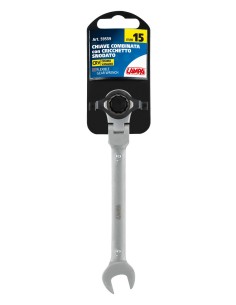 Chiave combinata con cricchetto snodato - 15 mm 2