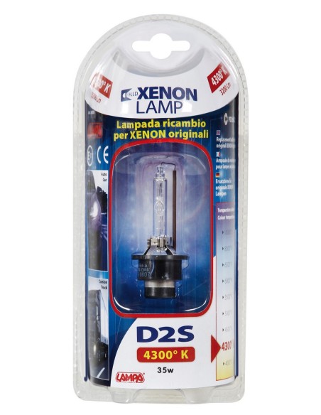 Lampada HID Xenon 4.300°K - D2S - 35W - P32d-2 - 1 pz  - D/Blister