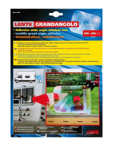 Lente grandangolo adesiva - 205x250 mm