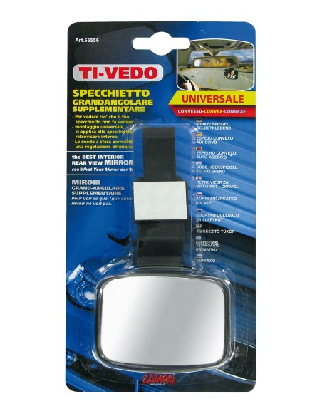 Ti-Vedo, specchietto grandangolare convesso - 80x60 mm