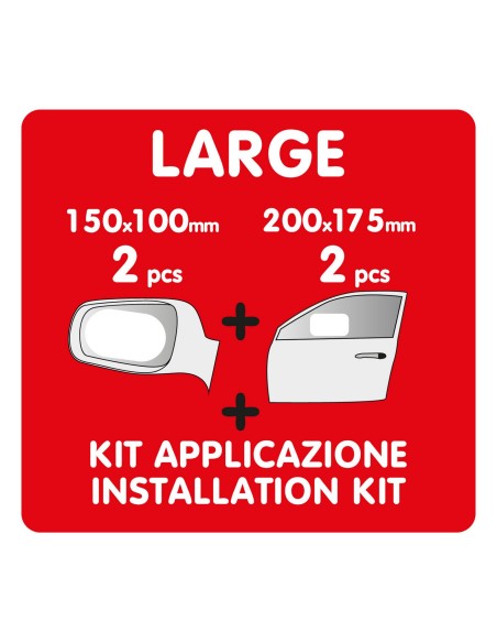 SET PELLICOLE ANTIPIOGGIA PER RETROVISORI E VETRI
