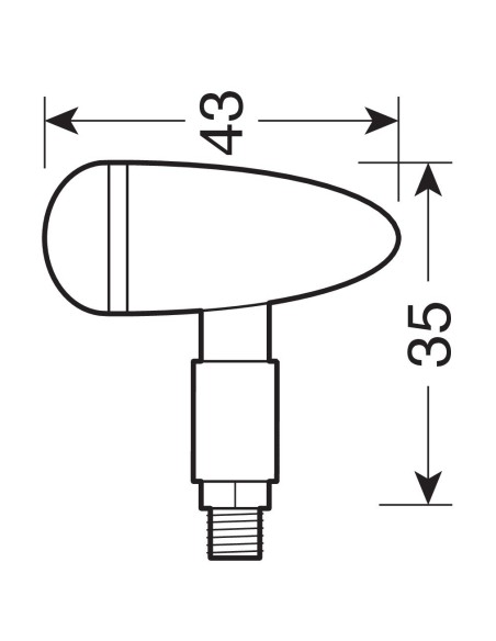 CP. FRECCE DROP ARGENTO LED VETRO FUME