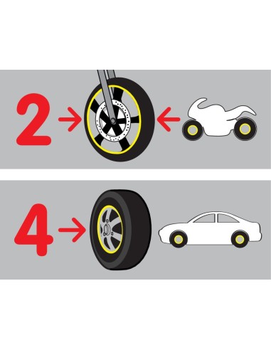 WHEEL STRIPE NERO RACING CON APPLICATORE 7MM X 6 M