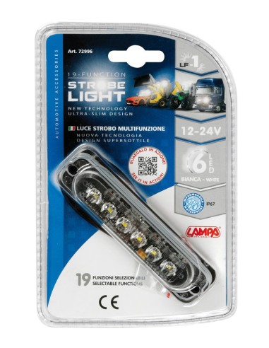 LUCE STROBO PIATTA BIANCA