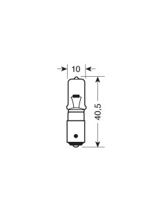 24V Lampada alogena micro - H21W - 21W - BAY9s - 10 pz  - Scatola 2