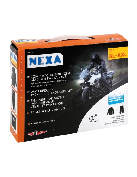 Nexa, completo antipioggia giacca e pantalone - 2 (XL-XXL)
