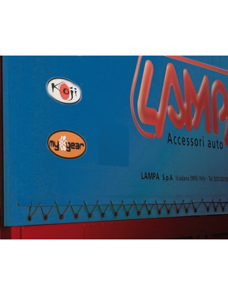 KIT 4 PEZZE ADESIVE TRASPARENTI PER TELONI CAMION 98720 LAMPA