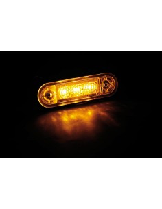 LUCE DA INCASSO A 3 LED SMD AMBRA S13 S/BLISTER 2