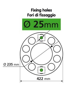 ANELLO INOX COPRI DADI PER CERCHI IN FERRO CAMION 2
