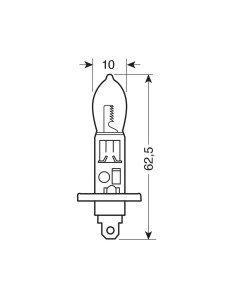 12V Lampada alogena Xenium Race - H1 - 55W - P14,5s - 2 pz  - Scatola 2