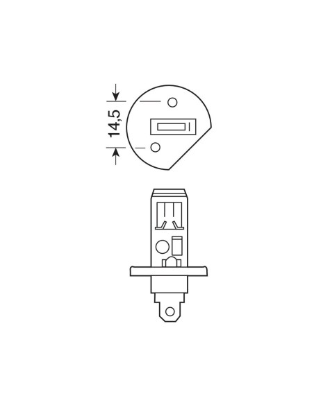 12V Lampada alogena Xenium Race - H1 - 55W - P14,5s - 2 pz  - Scatola
