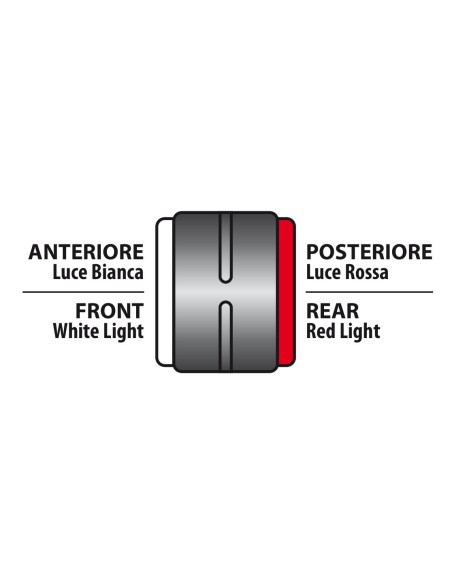 Ilumia, luce ingombro - 2 Led - 24V - Diritta corta - Universale